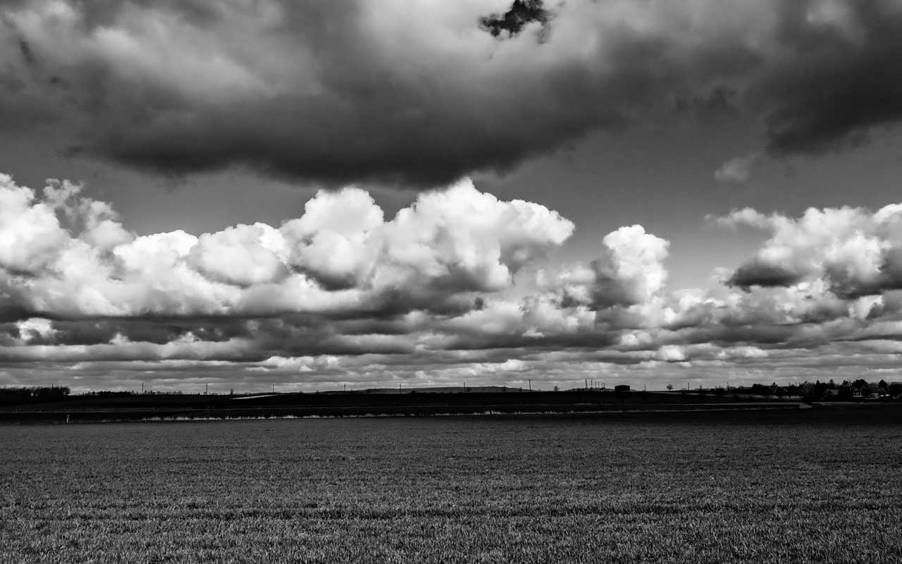Wolken über dem Diestelkamp