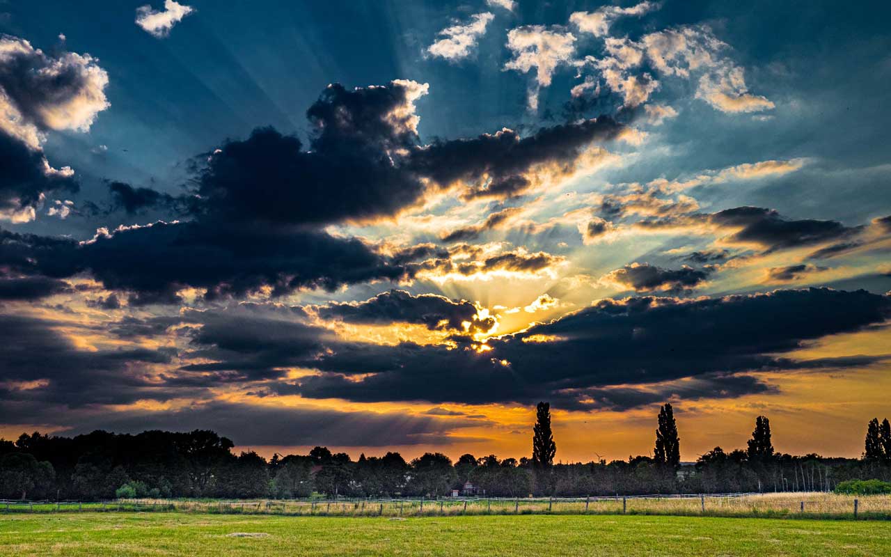 Wolken über dem Großen Pfingstangerkamp
